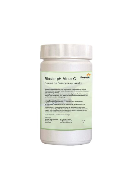 BIOSTAR® pH-Minus G 1 kg – Granulat zur Senkung des pH-Wertes im Teich